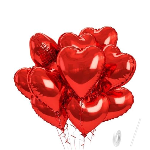 Auriselle 12 Stück 18 Zoll Herzluftballons Rot Luftballon Set Party Luftballons Ballons Hochzeit Herz, einfach zu handhaben, Dekorationen bei Feiern, Events und romantischen Anlässen Auriselle 12 Stück 18 Zoll Herzluftballons Rot Luftballon Set Party Luftballons Ballons Hochzeit Herz, einfach zu handhaben, Dekorationen bei Feiern, Events und romantischen Anlässen von Auriselle