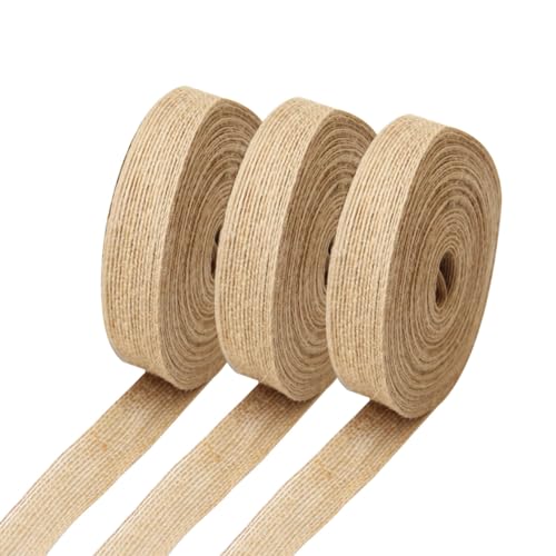 Auriselle 3 Rollen 25 mm x 10 Yards Juteband Burlap Sackleinen Band, Sisal Breit Bänder Vintage Sisalseile Weben Geschenkband Schleifenband Dekoband DIY Weihnachtsbaum Hochzeitsdekoration Auriselle 3 Rollen 25 mm x 10 Yards Juteband Burlap Sackleinen Band, Sisal Breit Bänder Vintage Sisalseile Weben Geschenkband Schleifenband Dekoband DIY Weihnachtsbaum Hochzeitsdekoration von Auriselle