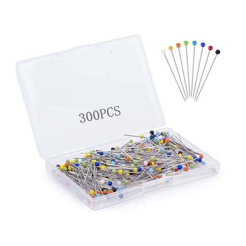 Auriselle 300 Stück Stecknadeln mit Kopf 38 mm Bunte Glaskopfnadeln Edelstahl Stecknadel Glaskopfstecknadeln Runde Abstecknadeln für Basteln Nähen Säumen Auriselle 300 Stück Stecknadeln mit Kopf 38 mm Bunte Glaskopfnadeln Edelstahl Stecknadel Glaskopfstecknadeln Runde Abstecknadeln für Basteln Nähen Säumen von Auriselle