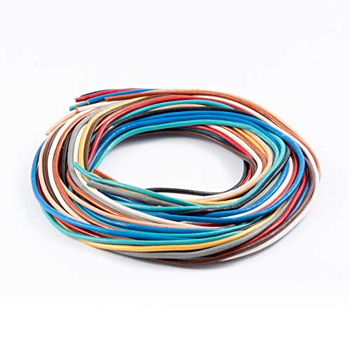 AURORIS - Farbmix Lederband rund - Ø 2mm - je 1 m der Farben schwarz braun Natur blau rot grau türkis Gold Kupfer weiß AURORIS - Farbmix Lederband rund - Ø 2mm - je 1 m der Farben schwarz braun Natur blau rot grau türkis Gold Kupfer weiß von Auroris