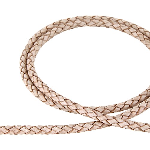 Auroris - Lederband geflochten - Durchmesser/Farbe/Länge wählbar - Variante: Ø 6mm / Natur / 3m Auroris - Lederband geflochten - Durchmesser/Farbe/Länge wählbar - Variante: Ø 6mm / Natur / 3m von Auroris