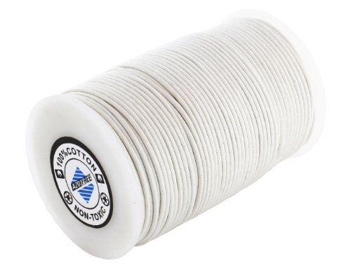 Auroris 100m Rolle Baumwollband rund - Durchmesser/Farbe wählbar - Variante: 0,5mm / weiß Auroris 100m Rolle Baumwollband rund - Durchmesser/Farbe wählbar - Variante: 0,5mm / weiß von Auroris