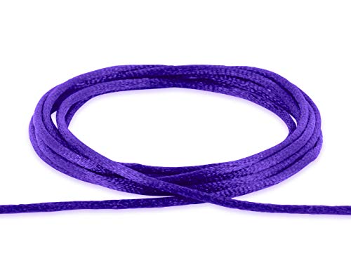 Auroris - 10m Nylonband rund 2mm Farbe: violett von Auroris