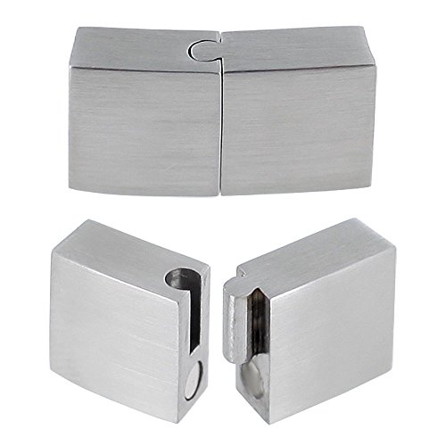 Auroris - Flacher Magnetverschluss aus Edelstahl matt-Optik - Loch: 10x3mm / 3 Stück Auroris - Flacher Magnetverschluss aus Edelstahl matt-Optik - Loch: 10x3mm / 3 Stück von Auroris