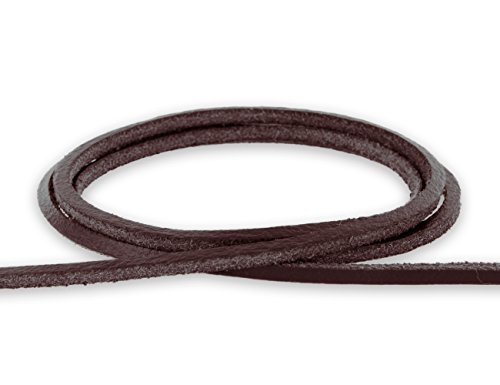 Auroris - Lederband 3x3 mm aus Rindsleder Länge: 3m, Farbe: braun von Auroris