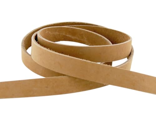 Auroris - Lederband flach aus Nubukleder - Variante: Breite: 13mm / Länge: 5m / Farbe: hellbraun Auroris - Lederband flach aus Nubukleder - Variante: Breite: 13mm / Länge: 5m / Farbe: hellbraun von Auroris