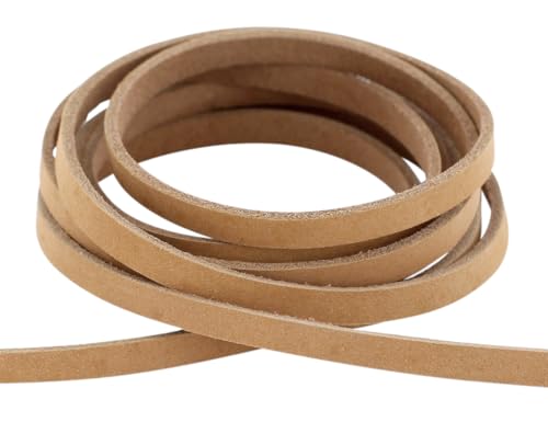 Auroris - Lederband flach aus Nubukleder - Variante: Breite: 5mm / Länge: 5m / Farbe: hellbraun Auroris - Lederband flach aus Nubukleder - Variante: Breite: 5mm / Länge: 5m / Farbe: hellbraun von Auroris
