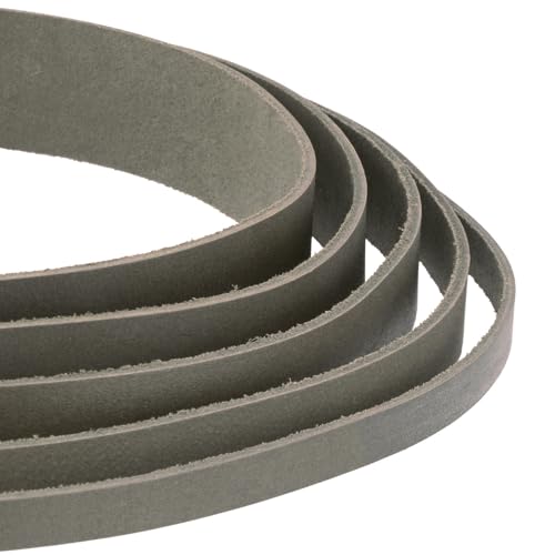 Auroris - Lederband flach grau Breite wählbar 3/4/5/8/10/15/20/25/30/35/40 mm - Variante: Breite 25mm / Länge 5m Auroris - Lederband flach grau Breite wählbar 3/4/5/8/10/15/20/25/30/35/40 mm - Variante: Breite 25mm / Länge 5m von Auroris