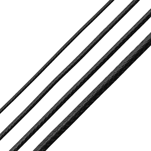 Auroris Schmuckband rund schwarz Durchmesser/Länge wählbar - Variante: Ø 1,5mm / Länge 10m von Auroris