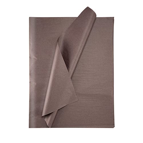 Seidenpapier bunt – 50 Blatt – 50 x 75 cm – Verpackungsmaterial für Kerzen, Kleidung, Seife – als Bastelpapier, Geschenkpapier – Hochzeit, Weihnachten – Füllmaterial in Versandkartons – DUNKELBRAUN von Ausgewählt verpackt