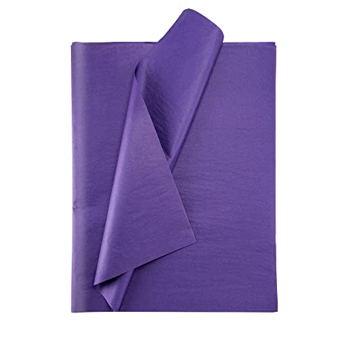 Seidenpapier bunt – 50 Blatt – 50 x 75 cm – Verpackungsmaterial für Kerzen, Kleidung, Seife – als Bastelpapier, Geschenkpapier – Hochzeit, Weihnachten – Füllmaterial in Versandkartons – VIOLETT von Ausgewählt verpackt