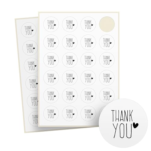Thank you Sticker – 48 Stück auf Bogen – rund, Ø 4 cm, Recyclingpapier – Danke Aufkleber für Danke Geschenke und Gastgeschenke – selbstklebende Etiketten für Hochzeit und Kommunion - THANK YOU HAND Thank you Sticker – 48 Stück auf Bogen – rund, Ø 4 cm, Recyclingpapier – Danke Aufkleber für Danke Geschenke und Gastgeschenke – selbstklebende Etiketten für Hochzeit und Kommunion - THANK YOU HAND von Ausgewählt verpackt