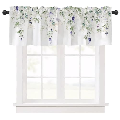 Ausing Floral Panel Kurze Vorhänge Moderne dekorative Bistro Vorhang mit Blumen Bedruckt Panel Balkon Volants, Rosa Ausing Floral Panel Kurze Vorhänge Moderne dekorative Bistro Vorhang mit Blumen Bedruckt Panel Balkon Volants, Rosa von Ausing