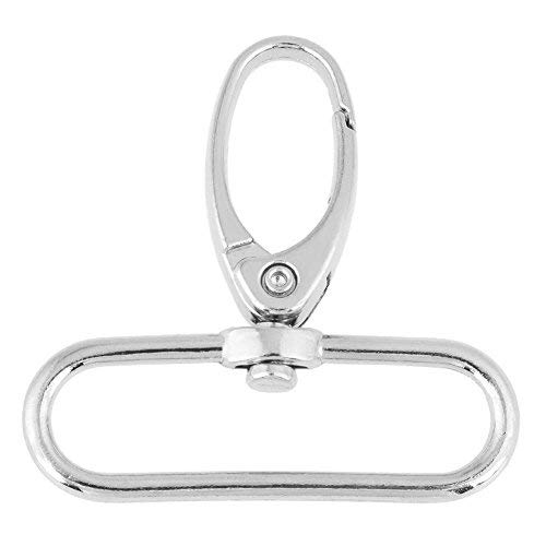 20 Drehbarer Karabiner, Karabinerhaken Schlüsselanhänger aus Zinklegierun, Drehbare Abzugsklammern Schlüsselbund-Schlüsselringhaken (30 mm) von Ausla