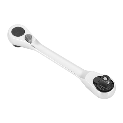 Ausla 1/4 Mini -Ratschen -Sockelschlüsselschraubendreher, Metallkonstruktion, 72 Zähne für Enge Räume, Ideal für Workshops und Fabriken (107MM) von Ausla