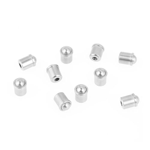 Ausla 10 Edelstahlkugelkugel Set Kit 6 * 7 Mm, Federkolbendruck und Genaue Positionierung mit Einfacher Installation, Ideal für Mechanische Geräte und Formen von Ausla