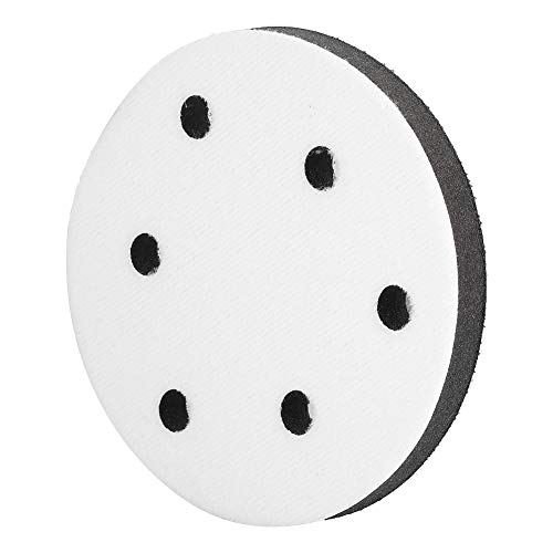 Ausla 125 Mm Weiche Schwammpufferpolster für Schleifpolster Einfache Installation von Vibrationsschäden für Geräuschreduzierung für Poliermaschinen (5 Zoll und 6 Löcher) von Ausla