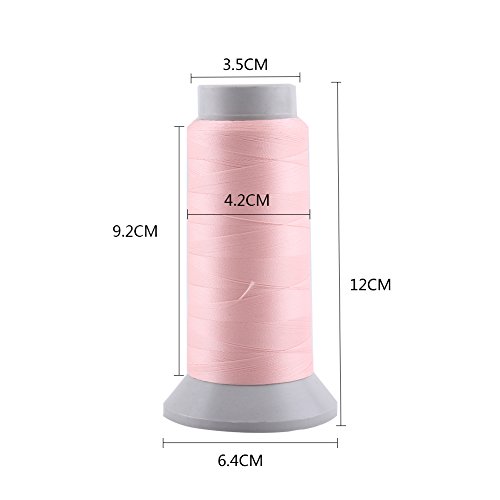 Ausla Glühen Im Dunklen Stickfaden, Polyesterstoff mit Lebendigen Farben und 150D/2 Dicke für Kreative Maschinenstick- und Nähprojekte (1000 Meter) von Ausla