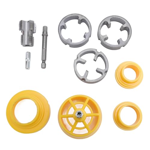 Ausla PPR Rohrgewindeschneider-Set, 1/4" Sechskant-Schaft Doppelkopf-Design G1/2 G3/4 Gewinde Sechskant-Schaft 1/4 Zoll Elektrobohrer-kompatibel für Sanitärarbeiten Ausla PPR Rohrgewindeschneider-Set, 1/4" Sechskant-Schaft Doppelkopf-Design G1/2 G3/4 Gewinde Sechskant-Schaft 1/4 Zoll Elektrobohrer-kompatibel für Sanitärarbeiten von Ausla