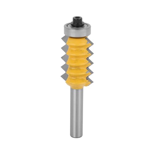 Ausla Rail and Starte Router Bit, Carbid-Holzbearbeitungsschneider für Schranktüren 8mm Schaft, Mehrzahniges Design für Glatte Schnitte in Holzbearbeitung (Multitoothed Tenon und Gelenkmesser 8x30) von Ausla