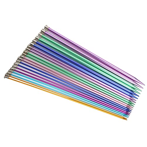 Ausla Stricknadeln, Aluminiummaterial, 10 Paare für Alle Projekte, Ideal für Anfänger und Experten, Größen von 3,0 Mm Bis 10,0 Mm für Schals, Hüte und Mehr Ausla Stricknadeln, Aluminiummaterial, 10 Paare für Alle Projekte, Ideal für Anfänger und Experten, Größen von 3,0 Mm Bis 10,0 Mm für Schals, Hüte und Mehr von Ausla