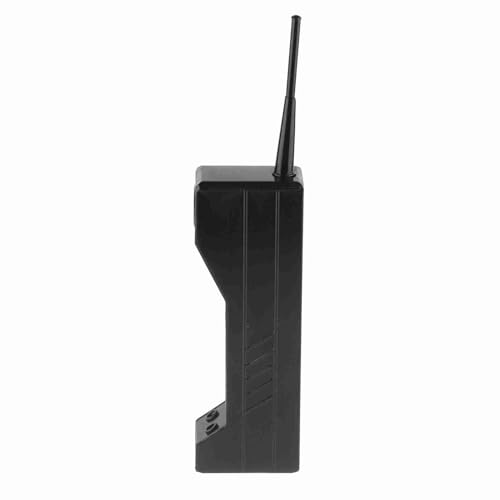 Ausla Vintage -Mobiltelefon -Requisite, Eisen Retro Brick Mobiltelefon Ornament mit Realistischem Erscheinungsbild für die Partydekoration der 80er Jahre (Black) von Ausla