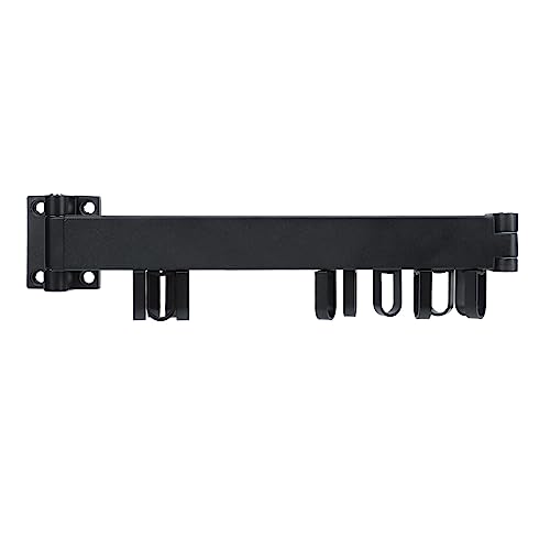 Ausla Wandkleidung Trockenständer, Raum Aluminium, Einziehbares Design, Einfache Installation, Ideal für Balkonen und Waschküche (Schwarz zweifach gefaltet) von Ausla