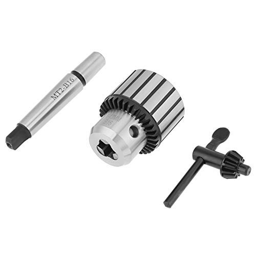 Bohrfutter mit Schlüssel, 1-13 mm MT2-B16 Bohrfutter aus Stahl, Mini-Drehbohrfutter für Zentrieren, Bohren, Reiben und Gewindeschneiden von Ausla