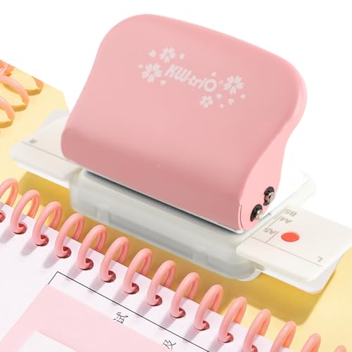 Büro Locher A4/A5/B5 Metall Weiß Locher Ordner Locher 6 Loch din A5 Papierlocher Lochstanzer Taschenlocher Bürobedarf für 5 Blatt Lochstanzer Papier von Ausla