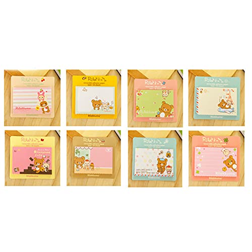 Tier Stiky Notes Mini Süße Haftnotizen Klebezettel, 20 Aufkleber pro Buch Haftnotizblöcke Kleine Geschenke für Kinder (Leichter Bär Serie) von Ausla