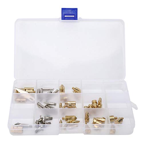 Yosoo Health Gear Brandstiftspitzen-Set, 57-TLG. Kupfer Professionelle Brandstiftspitzen Ersatz-Holzbrennspitzen Zum Schweißen/Brandmalerei/Gravieren von Ausla