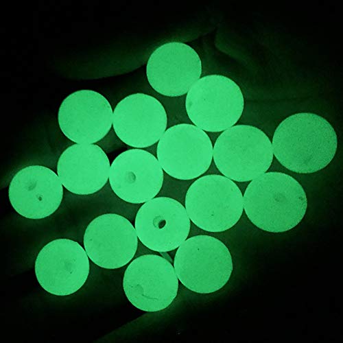 Austinstore 100 Stück fluoreszierende Loch Armband Kette Handgemacht Handwerk Schmuck Angeln Runde Perlen Eine Farbe 5 mm von Austinstore