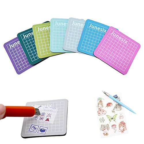 Mini-Schneideunterlage, selbstheilend, klein, zum Nähen, Schneidematte, rutschfest, für Scrapbooking, Quilten, Nähzubehör, 7 Stück Mini-Schneideunterlage, selbstheilend, klein, zum Nähen, Schneidematte, rutschfest, für Scrapbooking, Quilten, Nähzubehör, 7 Stück von Auswalar