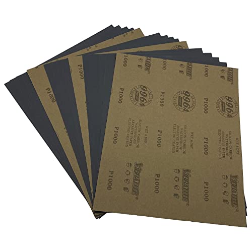 AutKerige 1000 körnung Schleifpapier, 15 stück 230 x 280mm Nass-und-Trocken Schleifblätter für Handwerk Glas Metall Rostentfernung … AutKerige 1000 körnung Schleifpapier, 15 stück 230 x 280mm Nass-und-Trocken Schleifblätter für Handwerk Glas Metall Rostentfernung … von AutKerige