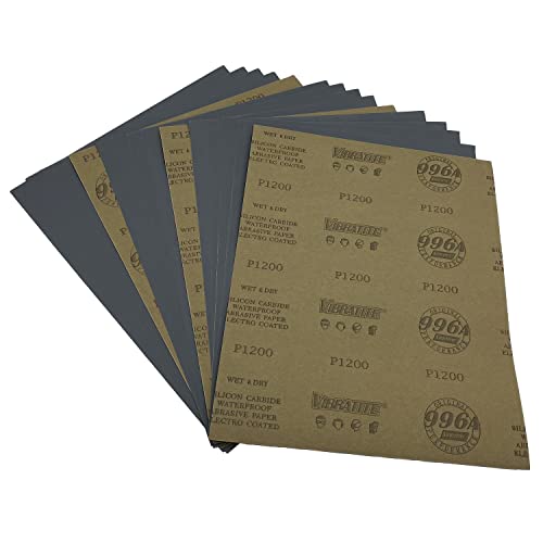 AutKerige 1200 körnung Schleifpapier, 15 stück 230 x 280mm Nass-und-Trocken Schleifblätter für Handwerk Glas Metall Rostentfernung AutKerige 1200 körnung Schleifpapier, 15 stück 230 x 280mm Nass-und-Trocken Schleifblätter für Handwerk Glas Metall Rostentfernung von AutKerige