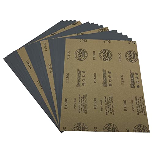 AutKerige 1500 körnung Schleifpapier, 15 stück 230 x 280mm Nass-und-Trocken Schleifblätter für Handwerk Glas Metall Rostentfernung … AutKerige 1500 körnung Schleifpapier, 15 stück 230 x 280mm Nass-und-Trocken Schleifblätter für Handwerk Glas Metall Rostentfernung … von AutKerige