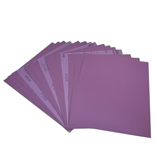 AutKerige Schleifpapier 1000 Körnung, 230 x 280mm 15 Stück Schleifpapier Nass, Aluminiumoxid Schleifpapier Set für, Metall, Glas, Auto, Holzmöbel AutKerige Schleifpapier 1000 Körnung, 230 x 280mm 15 Stück Schleifpapier Nass, Aluminiumoxid Schleifpapier Set für, Metall, Glas, Auto, Holzmöbel von AutKerige