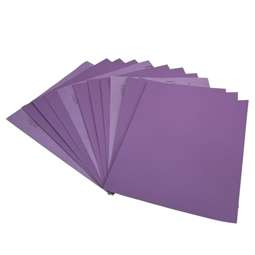 AutKerige Schleifpapier 1500 Körnung, 230 x 280mm 15 Stück Schleifpapier Nass, Aluminiumoxid Schleifpapier Set für, Metall, Glas, Auto, Holzmöbel von AutKerige