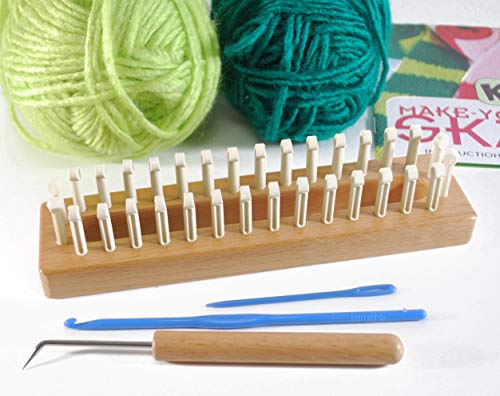 Authentic Strickbrett Skarf Kit/Garn, Limettengrün von Authentic Knitting Board