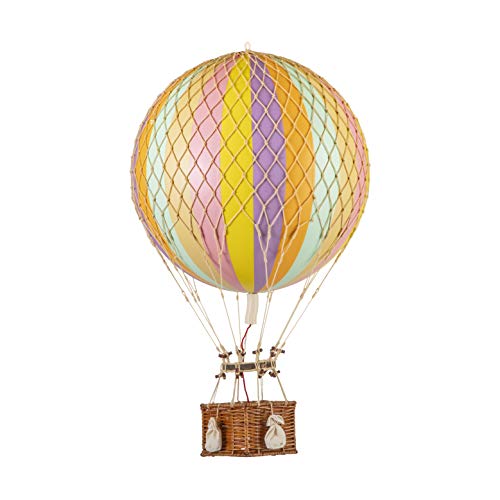 Authentic Models - Dekoballon, Heißluftballon, Ballon - Mobile - Ballon Regenbogen Pastel - Rainbow - 32 cm Durchmesser von Authentic Models