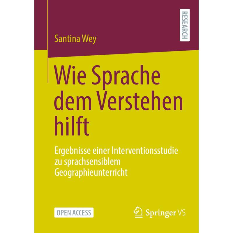 Wie Sprache Dem Verstehen Hilft - Santina Wey, Kartoniert (TB) von Springer, Berlin