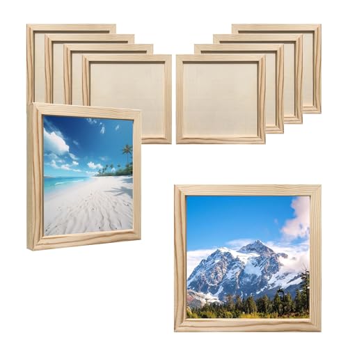 Packung von 8Wooden Bilderrahmen für Malerei, 20 x 20cm, Handwerk Set Kinder mit Glitter Steine und Aufkleber, Holz Bilderrahmen für Malerei, Holzrahmen, Handwerk, Kinder für. Packung von 8Wooden Bilderrahmen für Malerei, 20 x 20cm, Handwerk Set Kinder mit Glitter Steine und Aufkleber, Holz Bilderrahmen für Malerei, Holzrahmen, Handwerk, Kinder für. von Auto Care