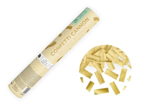 4x KONFETTI Streamer Kanone Bombe Konfettikannone Gender Reveal Auto-schmuck (Gold, 20 cm) von Auto-schmuck so einfach so kreativ