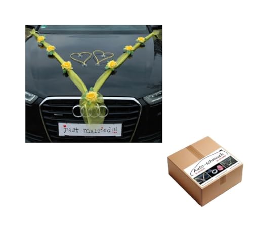 Organza M + Herzen ®Auto-schmuck (Gelb/Gel/Gelb) von Auto-schmuck so einfach so kreativ