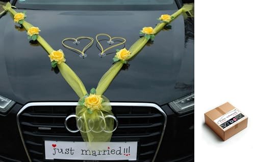 Organza M + Herzen ®Auto-schmuck (Gelb/Gelb/Gelb) von Auto-schmuck so einfach so kreativ