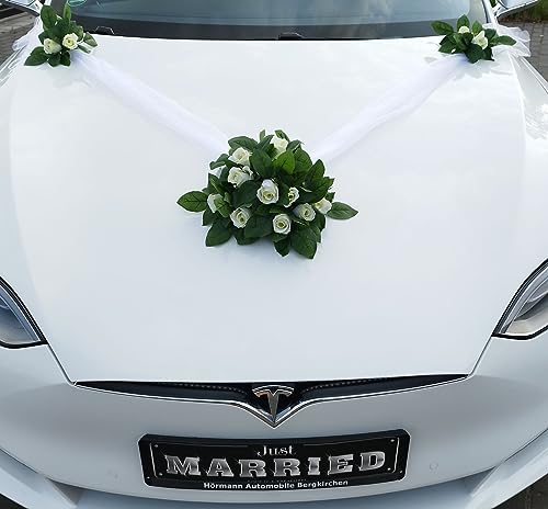 Spitze STRAUß Auto Schmuck (Weiß 6) von Auto-schmuck so einfach so kreativ