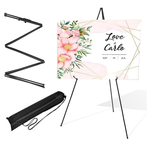 160cm Staffelei Metallstativ, Groß Display Stand Klappbar Leinwand Ständer Aluminium Staffelei Tragbar Atelierstaffelei Höhenverstellbares, für Hochzeit Poster Zeichen Künstler Malerei Show 160cm Staffelei Metallstativ, Groß Display Stand Klappbar Leinwand Ständer Aluminium Staffelei Tragbar Atelierstaffelei Höhenverstellbares, für Hochzeit Poster Zeichen Künstler Malerei Show von AutoBaBa