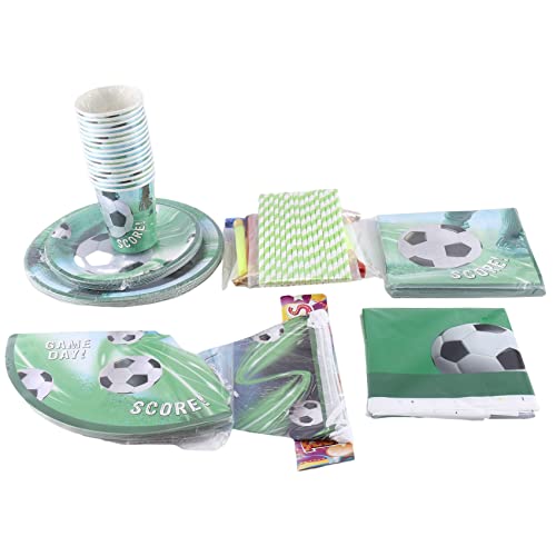 AutoSwan 1Set Einweg-Papierschale Kindergeburtstagsfeier-Set Tischdecke Dekoration Partyzubehör -Fußball-Partyzubehör AutoSwan 1Set Einweg-Papierschale Kindergeburtstagsfeier-Set Tischdecke Dekoration Partyzubehör -Fußball-Partyzubehör von AutoSwan