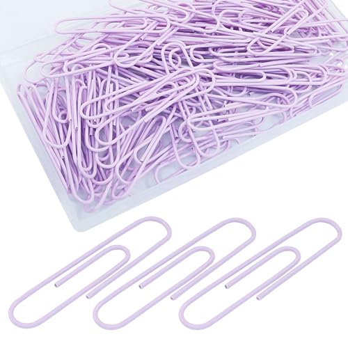 Auvotuis Große Büroklammern, 5,1 cm, Lavendelbeschichtet, Jumbo, wiederverwendbar, große Büroklammern für Büro, Schule, Zuhause, Dokumente, Organisation, 100 Stück Auvotuis Große Büroklammern, 5,1 cm, Lavendelbeschichtet, Jumbo, wiederverwendbar, große Büroklammern für Büro, Schule, Zuhause, Dokumente, Organisation, 100 Stück von Auvotuis