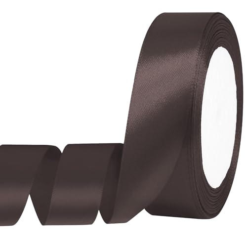 Auvotuis Satinband, dünn, einfarbig, für Geschenkverpackungen, Basteln, Haarschleifen, Hochzeitsdekoration, Nähen, Einladungskarten, Blumensträuße, 2,5 cm x 22,7 m, Schwarz Auvotuis Satinband, dünn, einfarbig, für Geschenkverpackungen, Basteln, Haarschleifen, Hochzeitsdekoration, Nähen, Einladungskarten, Blumensträuße, 2,5 cm x 22,7 m, Schwarz von Auvotuis